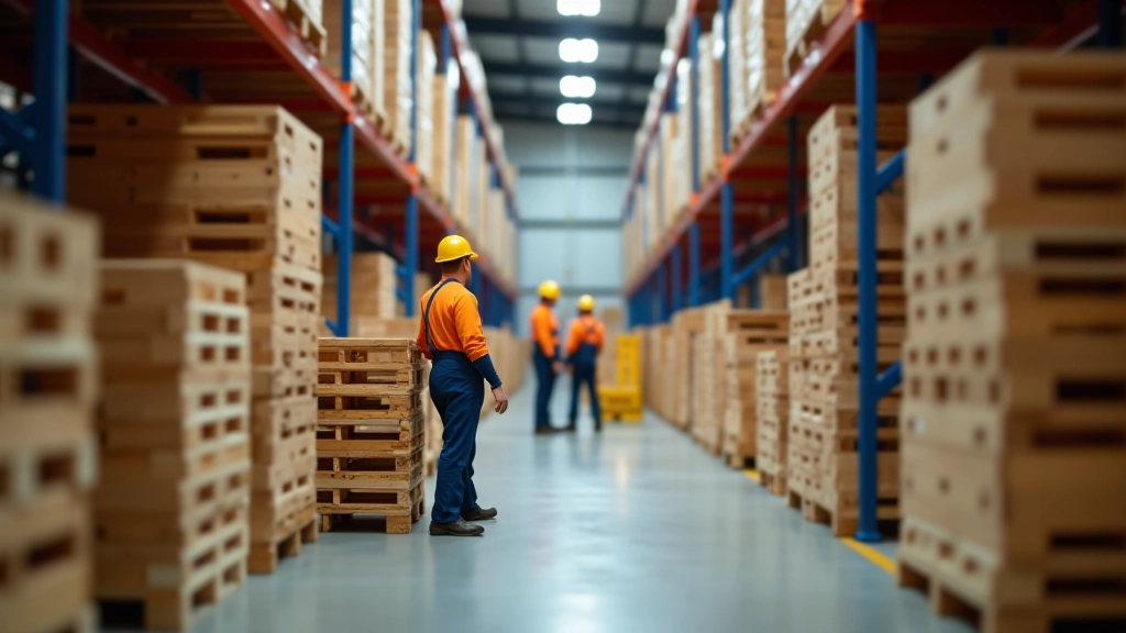 Professional warehouse operations and pallet management at axellane Ltd facility
