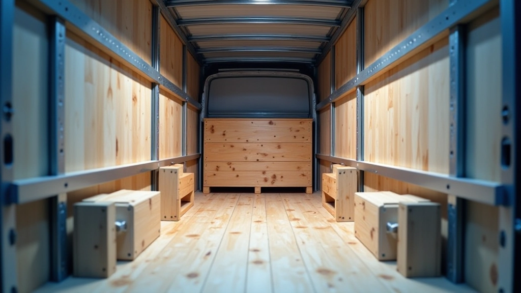 Interior of refrigerated transport truck showing proper ventilation and temperature control equipment for safe pallet delivery
