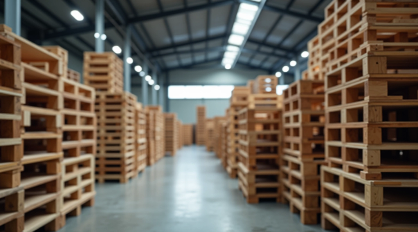 axellane Ltd manufacturing facility showcasing wooden pallets and shipping crates in production