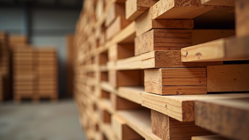 Close-up of wooden crate material showing grain and quality construction details